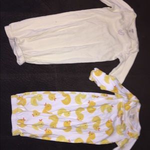 2 0-3 month Carter’s duck sleep sacks